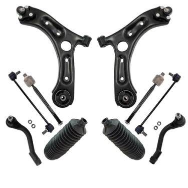 Imagem de TRQ Kit de direção dianteira e suspensão compatível com Hyundai Tucson 2016-2020 Kia Sportage HY4510102 HY4511102 HY4511102