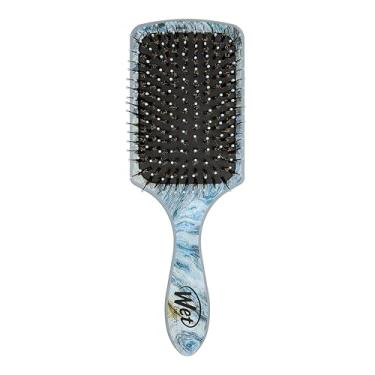 Imagem de Wet Brush Melhorador de brilho com óleo de argan, madeira envelhecida - Cerdas desembaraçadoras IntelliFlex ultramacias com cerdas de javali para um acabamento suave e brilhante - Escova de cabelo sem