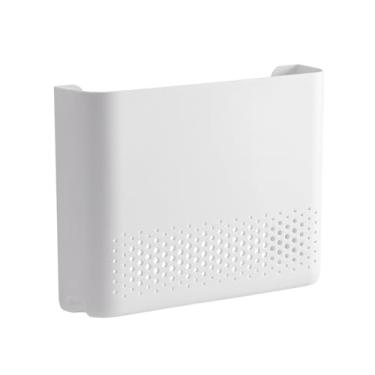 Imagem de Caixa organizadora de roteador, suporte organizador para parede, design sem perfuração, suporte de armazenamento WiFi para sala de estar, quarto, estudo, dormitório, apartamento