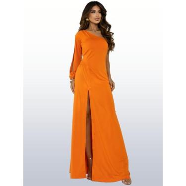Imagem de Vestido Longo De Festa Elegante Social Tubinho Madrinha Casamento Moda