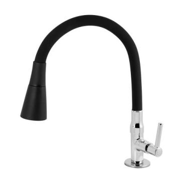 Imagem de Torneira Lavatorio Giratoria Inovatte Color Duo Black 025763