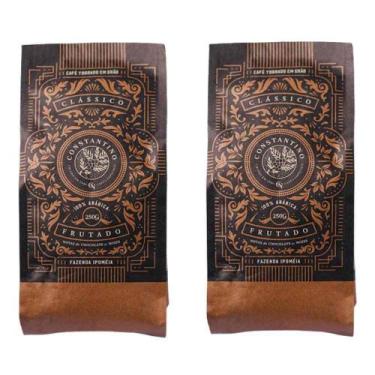 Imagem de Café Em Grão Constantino 250g Kit 2 Pacotes - Aroma Marcante - Café Co