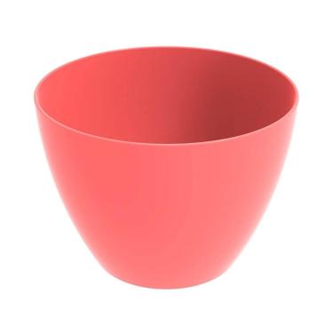 Imagem de Tigela Redonda Rosa Goiaba Grande 6,2L Crippa Travessa Servir Salada Frutas Pratos Quentes