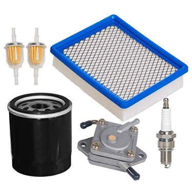 Imagem de HIFROM Filtro de ar 1015426 com bomba de combustível 1014523 Filtro de óleo 1016467 Kit de filtro de combustível com vela de ignição compatível com carros de clube 4 ciclos DS Gas Golf Cart Models