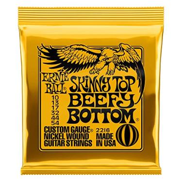 Imagem de Cordas para guitarra Ernie Ball Skinny Top Beefy Bottom Slinky, revestimento de níquel, calibre 10-54