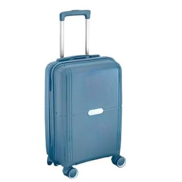 Imagem de Mala de Bordo de cabine de avião pequena Executiva Compacta 34L Cadeado com Segredo para Viagem Preta (Azul)