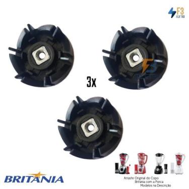 Imagem de 3x Arraste do Copo Original Liquidificador Britania Diamante Eletronic