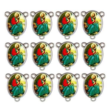 Imagem de 10 Entremeio Santas Chagas de Jesus Oval Montagem de Terços - Nossa Se