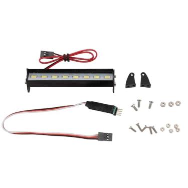 Imagem de Barra de luz de carro rc 8 LEDS super brilhante Luz branca RC Lâmpa de telhado Traxxas Hsp Redcat Axial Scx10 D90 HPI