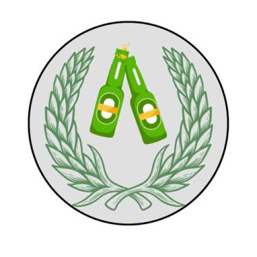 Imagem de Adesivo Decorativo Redondo, Tema Bebidas, 50mm, Vários Modelos (CJ-382, BOPP, 50MM)