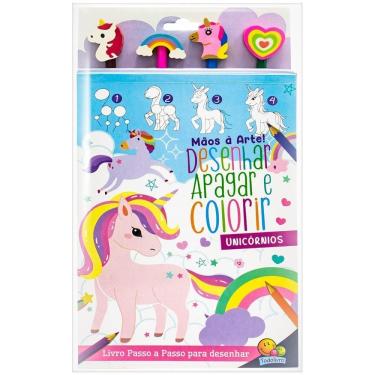 Imagem de Mãos À Arte! Desenhar, Apagar E Colorir: Unicórnios
