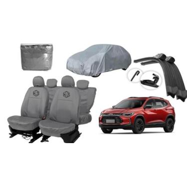 Imagem de Conjunto de capa couro Tracker 13-21 + brinde limpador - iron tech