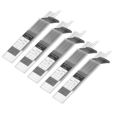 Imagem de HARFINGTON 50 peças de eletrodos de tungstênio para soldagem TIG 0,1 cm x 17,8 cm 1,8-2,2% tungstênio de cério para soldagem de aço inoxidável soldagem de liga de magnésio de alumínio, cinza WC20