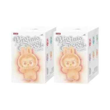 Imagem de Labubu Macaron Blind Box Mochila Pingente Chaveiro Popmart Presente Su