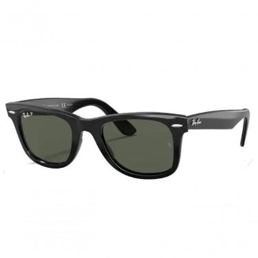 Imagem de Óculos De Sol Unissex Ray-ban Wayfarer Rb2140 901-58 50 Polarizado