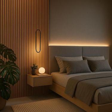 Imagem de 40 Placas Ripada Autocolante Revestimento Decorativo 45x11cm - Atha Ho