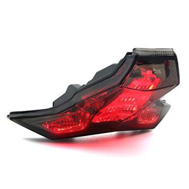 Imagem de MFC PRO Luz traseira de LED integrada para KAWASAKI 2018-2024 ZX-6R(636)/2014-2024 Z1000 ZX-10R ZX-10RR (lente manchada)