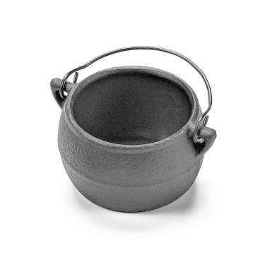 Imagem de Caldeirão Bojudo Miniatura Ferro Panela Mineira 6x5cm 100ml