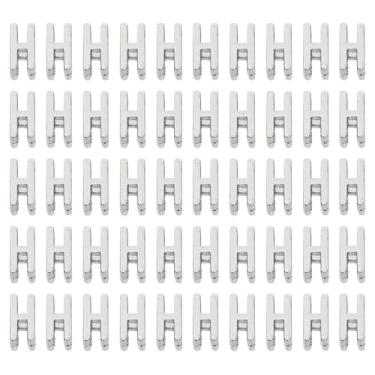 Imagem de Shapenty Berloques espaçadores de letras deslizantes de metal de liga de prata antiga para artesanato, pulseira, colar, pingente de chaveiro, joias, Natal, Ação de Graças, lembrancinhas de casamento