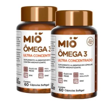 Imagem de Kit 2 Ômega 3 Mió Ultra Concentrado com 60 Cápsulas Softgel