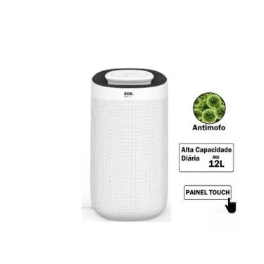 Imagem de Desumidificador De Ar Compressor Antimofo Touch - Eos 12l, 220V