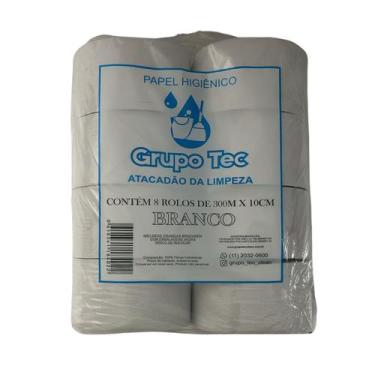 Imagem de Papel higienico institucional 8x300 grupo tec branco