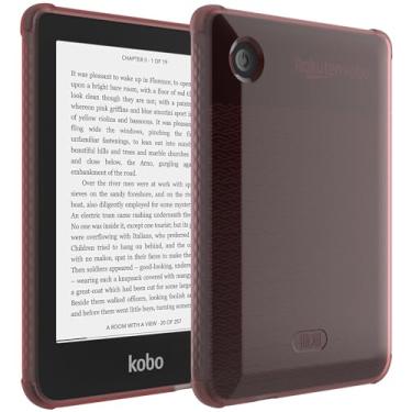 Imagem de TUDIA SKN Capa projetada para Kobo Clara 2E (15 cm), [cantos reforçados] à prova de choque, fina, antiamarelamento, silicone, transparente, parte traseira, leve, ajuste confortável, amortecedor de TPU