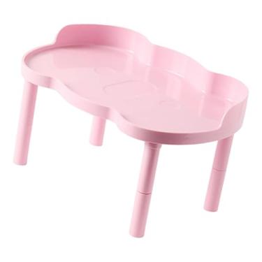 Imagem de Generic Plataforma de jogo para hamsters, animais pequenos, plataforma resistente, estável, altura ajustável para exercícios, roda, hamsters, ratos anões, Rosa