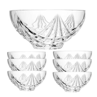 Imagem de Saladeira com Bowls para Sobremesa Sun Lapidada 7pçs