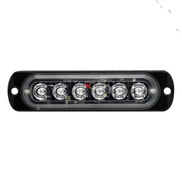 Imagem de Luzes Piscantes para Veículos, Luzes Estroboscópicas para Caminhões com 6 LEDs, Peças Auxiliares Automotivas para Ambulância Frota Estrada Barco Motocicleta Rodovia Comercial Bombeiro Reboque