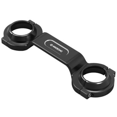 Imagem de NICECNC Suporte de garfo de alumínio compatível com Harley-Davidson Sportster 883 Low XL883L 2006-2009, Sportster 883 XLH883 1994 2000-2002, Sportster 1200 Low XL1200L 2008 2009 2011, preto, See