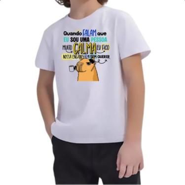 Imagem de Camiseta Infantil Capivara Muito calma - Alearts, 10