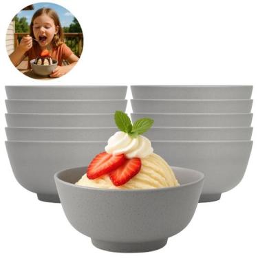 Imagem de Kit 10 Tigela Bowl Pote De Melamina 500ml Sopas e Sobremesas - Lyor
