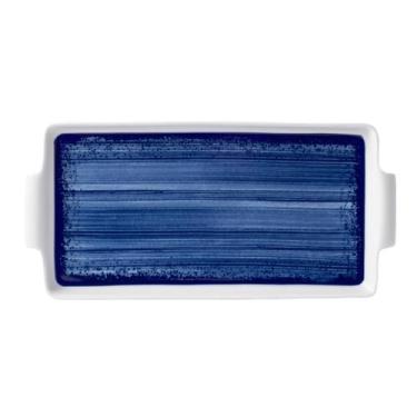 Imagem de Bandeja Com Alça 27cm Porcelana Schmidt - Dec. Esfera Azul 2413, 2413,