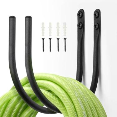 Imagem de Lifyzoon Suportes Para Mangueiras De Jardim: Parede Áreas Externas - Ganchos Suspensão Expansíveis Água À Prova Ferrugem