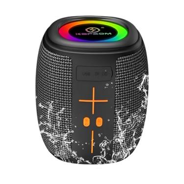 Imagem de Caixa de Som Bluetooth KA-8596 50W com LED RGB, À Prova D’Água, Entrada USB e Rádio FM Resistente A Água, Luz RGB, Suporte TF | USB | FM | TWS, Graves Potentes, Alça De Pendurar, Recarregável, Bivolt.