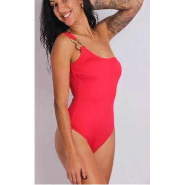 Imagem de 2609 - Maiô com Bojo de Ombro Único Vermelho - Duna Casual  feminino