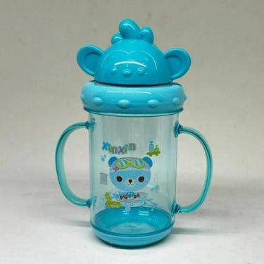 Imagem de Copo Infantil com Alça Antivazamento Treinamento Bebê - BJ-POP, Azul