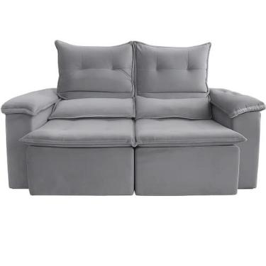 Imagem de Sofá Pequim em Veludo 2 Lugares Retrátil e Reclinável 180cm União Cor 