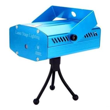 Imagem de Mini Projetor Holográfico Lazer Luz Led Portátil Tripe Festa Bivolt