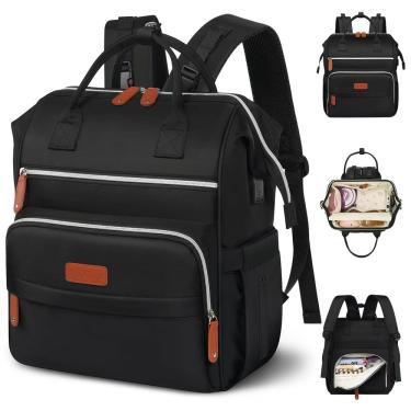 Imagem de Mochila multifuncional à prova d`água Hebove (preta)