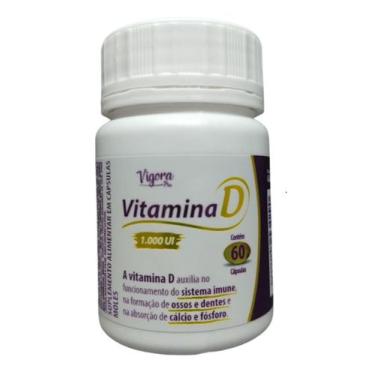 Imagem de Suplemento Vitamina D 1000UI 60 Cáps - Vigora Plus - Prati Donaduzzi