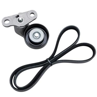 Imagem de FUSCH Kit tensor de correia de transmissão serpentina A/C compatível com GMC Savana 1500 2500 3500 Sierra 1500 2500 3500 Yukon Chevrolet Silverado 2500 3500 Substituição: 19311139 ACK040378HD 90K