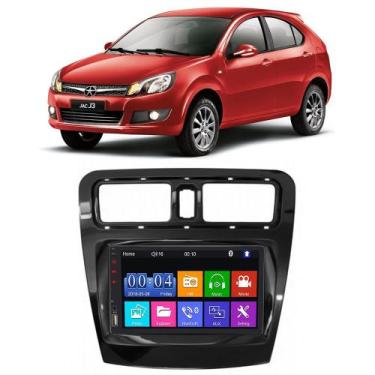 Imagem de Kit Central Multimidia MP5 Jac J3 2013 A 2018 Black Piano + Chicote & 