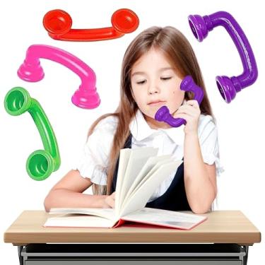 Imagem de Whisper Phones para leitura [pacote com 4] feedback auditivo, telefone com som "Hear Myself - acelera a fluência de leitura, compreensão e pronúncia - Materiais de terapia da fala 4E's Novelty