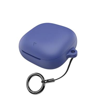 Imagem de Capa para Anker Capa para Soundcore Liberty 5, fones de ouvido sem fio, material de silicone, à prova de choque, proteção portátil exclusiva com mosquetão (azul)