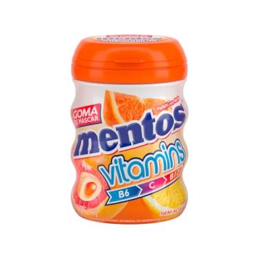 Imagem de Gomas de Mascar, Mentos, Vitamins Citrus, Sem Açúcar, Sabor Cítrico - 48g | 24 Unidades