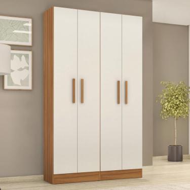 Imagem de Armario Multiuso Duplo Nt4045 Notável Móveis Freijó/off White