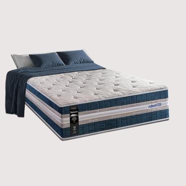 Imagem de Colchão Solteiro Com Molas Ensacadas 88x188x32 Robust 220 Azul Cama Inbox