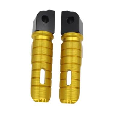 Imagem de Generic 1 par de apoios para os pés traseiros de cicleta, substituição de pedais profissionais antiderrapantes para descanso de para R Ninet F900R, Amarelo